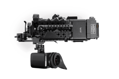 Alternate side view of Sony F55 digital camera