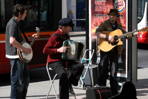 Buskers on Patrick Street