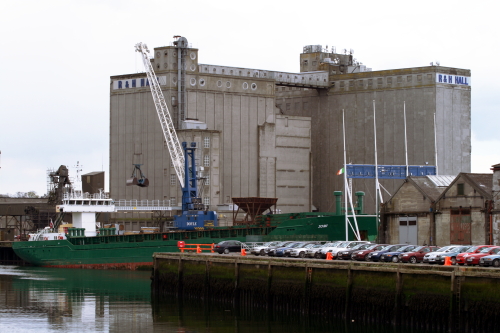 Unloading Cargo in the Port of Cork