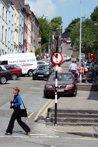 Looking up Patrick's Hill